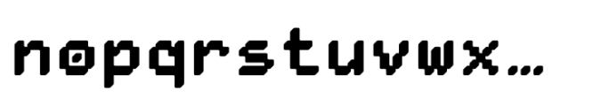 Pixmon Blox TR Font LOWERCASE