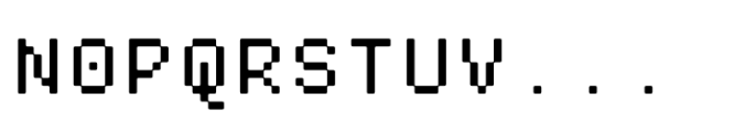 Pixmon Demo Font UPPERCASE