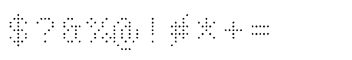 Pixmon Dmond Grid Fade Font OTHER CHARS