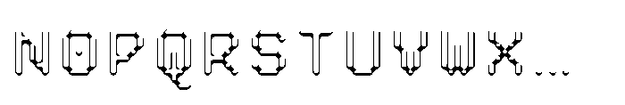 Pixmon Dmond Hollow HN Font UPPERCASE