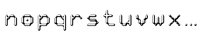 Pixmon Dmond Hollow NW Font LOWERCASE