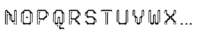 Pixmon Dmond Hollow S Font UPPERCASE