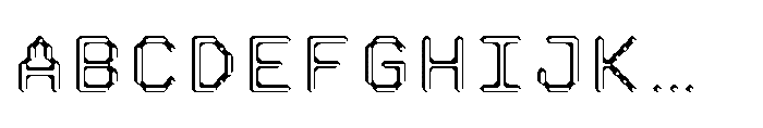 Pixmon Dmond Hollow SE Font UPPERCASE
