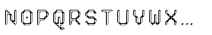 Pixmon Dmond Hollow SE Font UPPERCASE