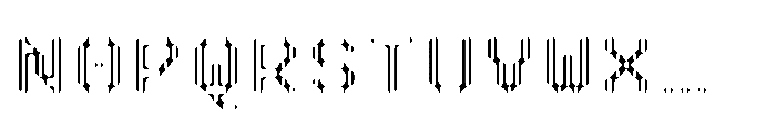 Pixmon Dmond Hollow V Font UPPERCASE