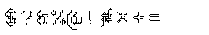 Pixmon Dmond Hollow VE Font OTHER CHARS