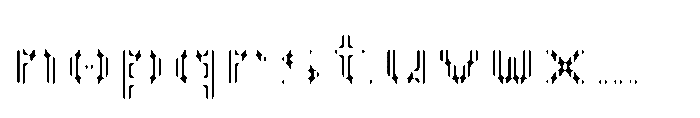 Pixmon Dmond Hollow V Font LOWERCASE