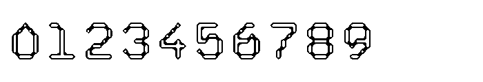 Pixmon Dmond Hollow Font OTHER CHARS