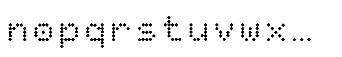 Pixmon Dmond Mini Grid Font LOWERCASE