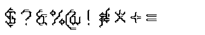 Pixmon Dmond Mini Hollow E Font OTHER CHARS