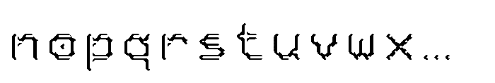 Pixmon Dmond Mini Hollow E Font LOWERCASE
