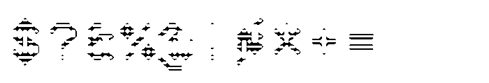 Pixmon Dmond Mini Hollow H Font OTHER CHARS