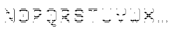 Pixmon Dmond Mini Hollow H Font UPPERCASE