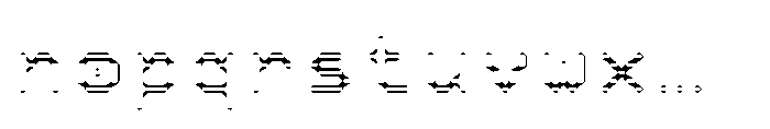Pixmon Dmond Mini Hollow H Font LOWERCASE