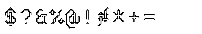 Pixmon Dmond Mini Hollow S Font OTHER CHARS