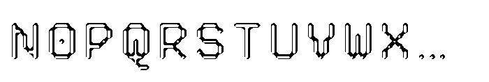 Pixmon Dmond Mini Hollow SW Font UPPERCASE