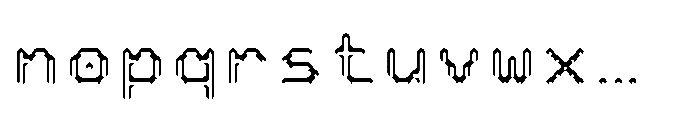Pixmon Dmond Mini Hollow S Font LOWERCASE