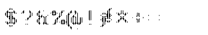 Pixmon Dmond Mini Hollow V Font OTHER CHARS