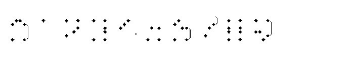 Pixmon Dmond Mini Outline Font OTHER CHARS