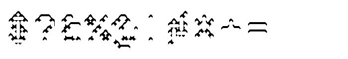 Pixmon Dmond Mini Shadow N Font OTHER CHARS