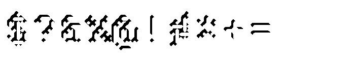 Pixmon Dmond Mini Shadow NW Font OTHER CHARS
