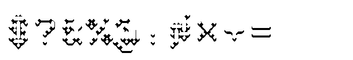 Pixmon Dmond Mini Shadow S Font OTHER CHARS