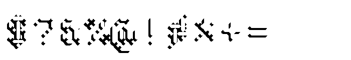 Pixmon Dmond Mini Shadow SW Font OTHER CHARS