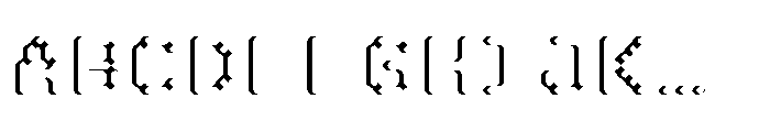 Pixmon Dmond Mini Shadow W Font UPPERCASE