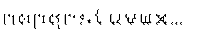 Pixmon Dmond Mini Shadow W Font LOWERCASE