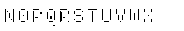 Pixmon Dmond Mini Stencil Font UPPERCASE