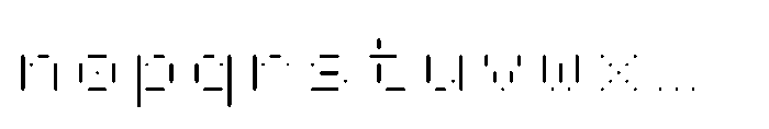 Pixmon Dmond Mini Stencil Font LOWERCASE