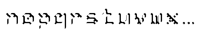 Pixmon Dmond Shadow NE Font LOWERCASE