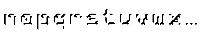 Pixmon Dmond Shadow NW Font LOWERCASE
