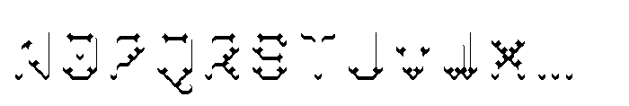Pixmon Dmond Shadow S Font UPPERCASE