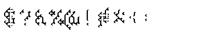 Pixmon Dmond Shadow W Font OTHER CHARS
