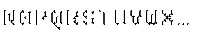 Pixmon Dmond Shadow W Font UPPERCASE