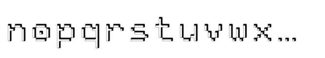 Pixmon Min BL Font LOWERCASE