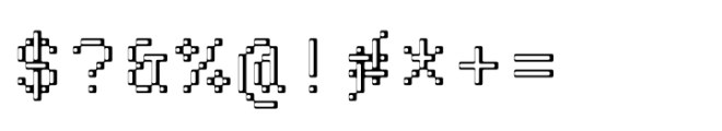 Pixmon Min L Font OTHER CHARS