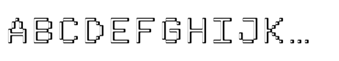 Pixmon Min L Font UPPERCASE