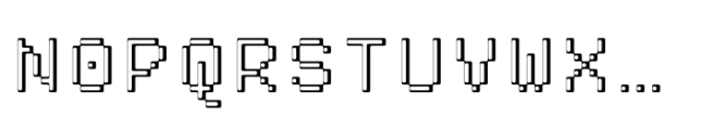 Pixmon Min L Font UPPERCASE