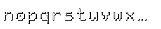 Pixmon Min L Font LOWERCASE