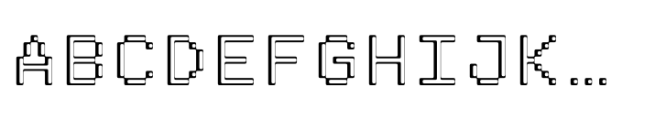 Pixmon Min R Font UPPERCASE