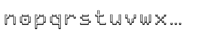 Pixmon Min T Font LOWERCASE