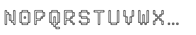 Pixmon Min Font UPPERCASE