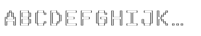 Pixmon Narrow Font UPPERCASE