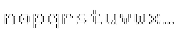 Pixmon Narrow Font LOWERCASE