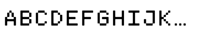 Pixmon Regular Font UPPERCASE