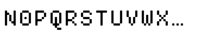 Pixmon Regular Font UPPERCASE