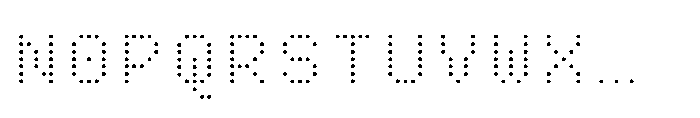 Pixmon Round Grid Fade Font UPPERCASE