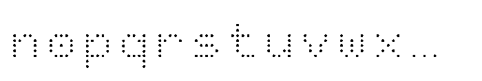 Pixmon Round Grid Fade Font LOWERCASE